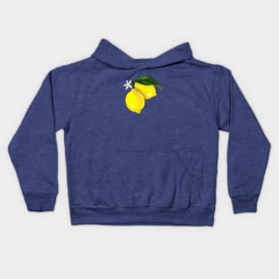 Cute Yellow Lemon Graphic Kids Hoodie